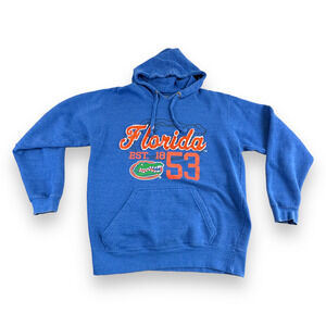 Florida Gators Sweater Adult LARGE Blue Orange Hoodie Sweatshirt University